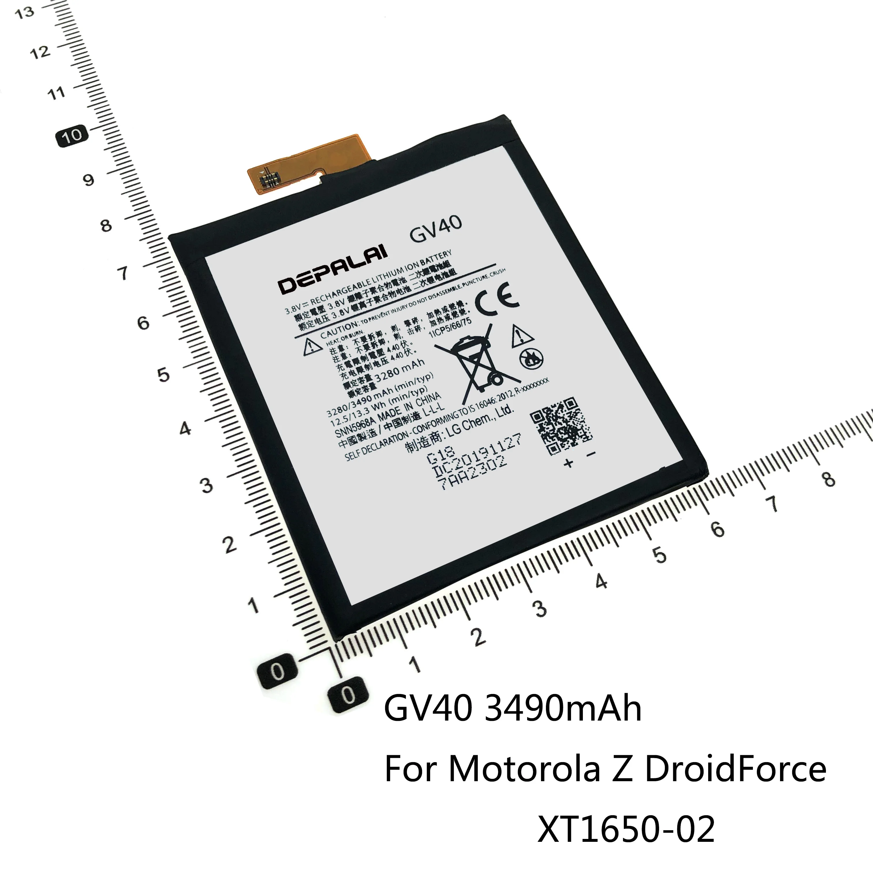 GV30 GV40 батарея для Motorola Moto Z DroidForce XT1650 02 01 03 05 Замена литий полимерный аккумулятор
