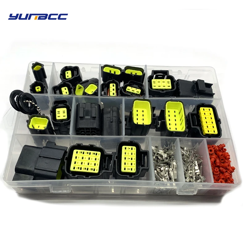 Водонепроницаемый Электрический разъем жгута проводов Denso 291 мм 1 2 3 4 6 8 10 12 16 Pin