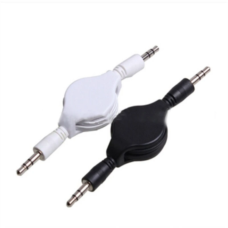 

Car 3.5mm Plug Male to Aux Stereo Audio Retractable Cable Cord For iPod MP3