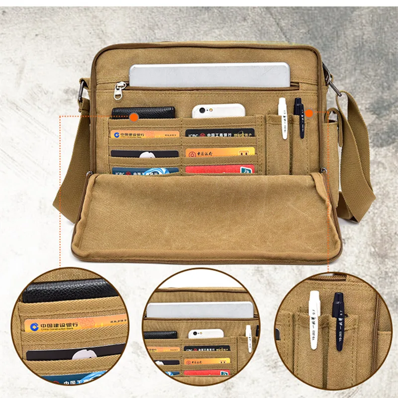 Многофункциональные холщовые мужские сумки для подростков модные Mochila отдыха на