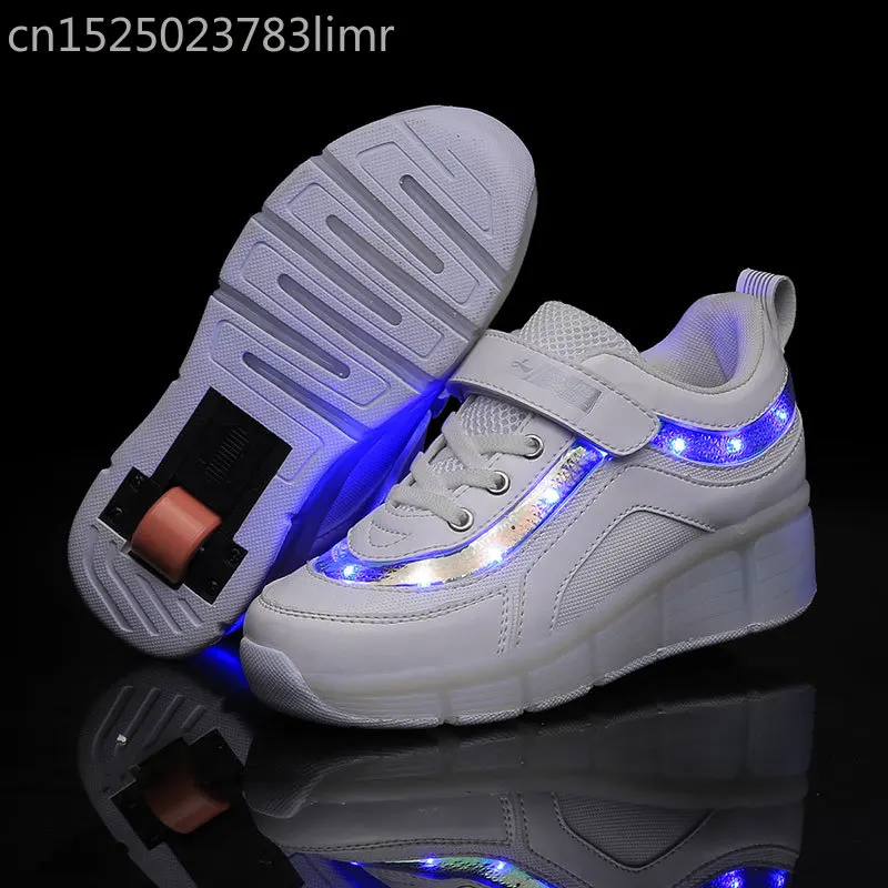 Heelys детский светодиодный светильник кроссовки два колеса для мальчиков и