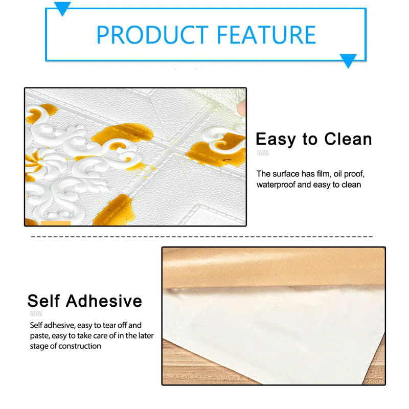 3D стерео настенная бумага самоклеящиеся водонепроницаемые потолочные панели