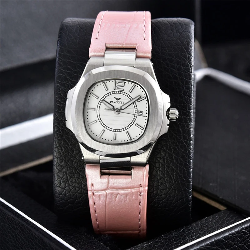 

Women Quartz Stainless Steel Sapphire Crystal Pink Luxury Classic Watch