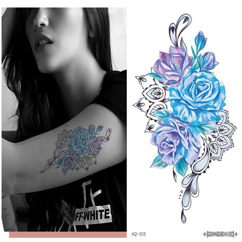 Временные татуировки боди арт сексуальная Водонепроницаемая поддельная