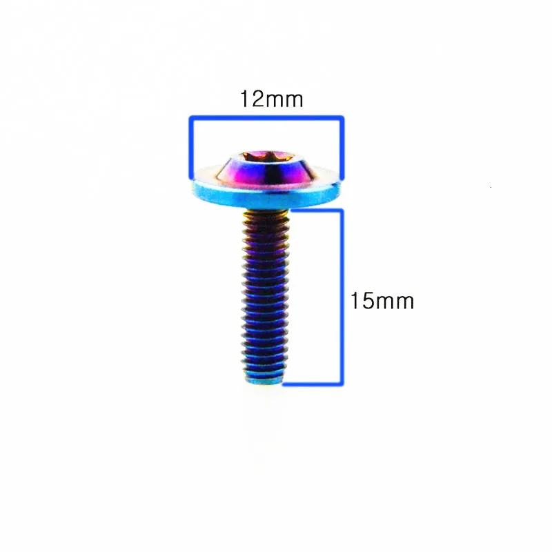Титановый болт M4 лобовое стекло винт модифицированный для S1000RR M4 x15mm umberlla головка синий цвет титановые винты Ti крепеж