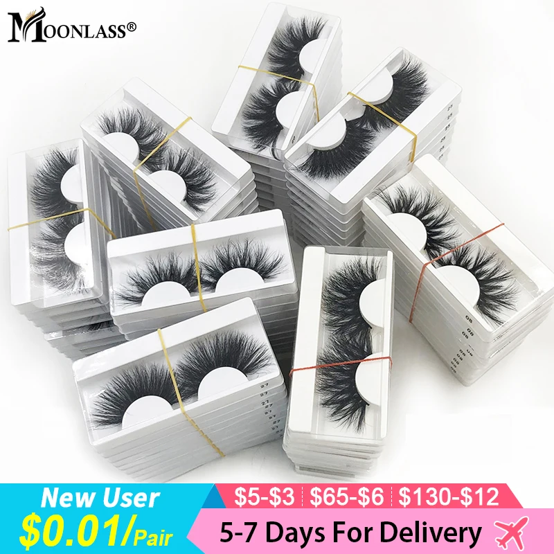 10/20 Вт 30 40/50 пар норковые ресницы оптом 3D Moonlass макияж драматический с фокусным
