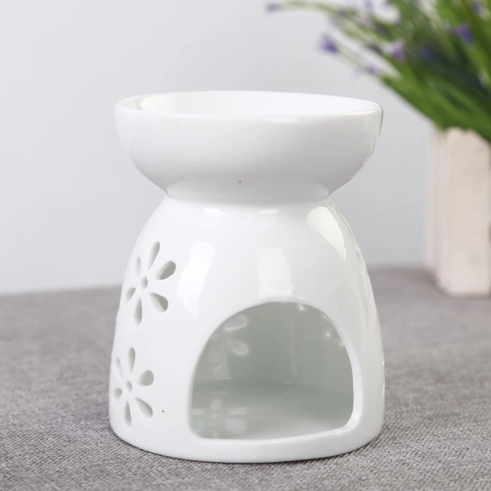 Ceramic Stove Candle Small Oil Burner Hollow Aromatherapy Essential Creative Home Officecrafts | Дом и сад