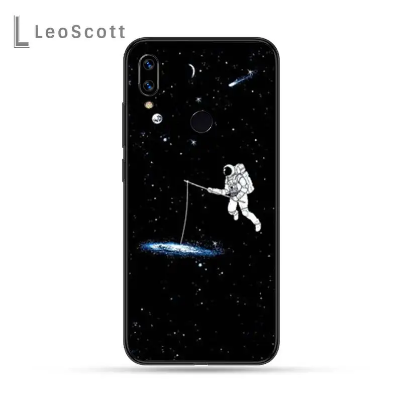 

Moon Astronaut Phone Case For Xiaomi Redmi Note 4 4x 5 6 7 8 pro S2 PLUS 6A PRO
