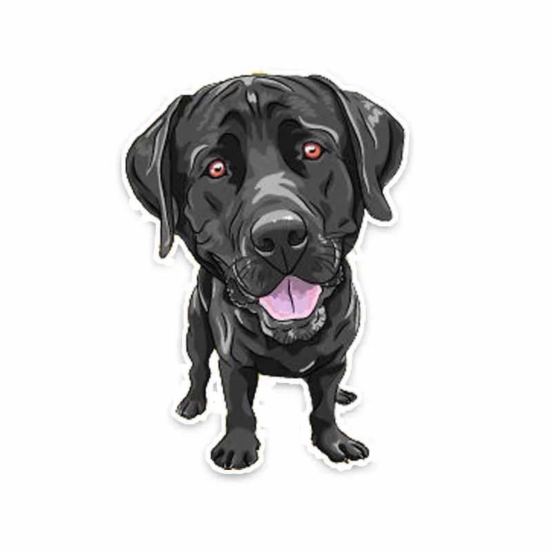 

Funny Car Sticker Black Dog Decoration Vinyl Decals Cover Scratches Decor Decal Window Cover Scratches Waterproof KK 14cm*10cm