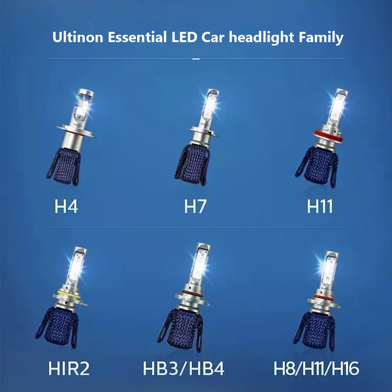 Philips Ultinon Эфирное светодиодный H4 H7 9003 светодиодный автомобиль Hi/короче спереди и длиннее сзади) луч 6000 К яркий белый светильник Авто головного средства ухода за кожей Шеи светильник H8 H11 H16 9005 9006 HB3 HB4