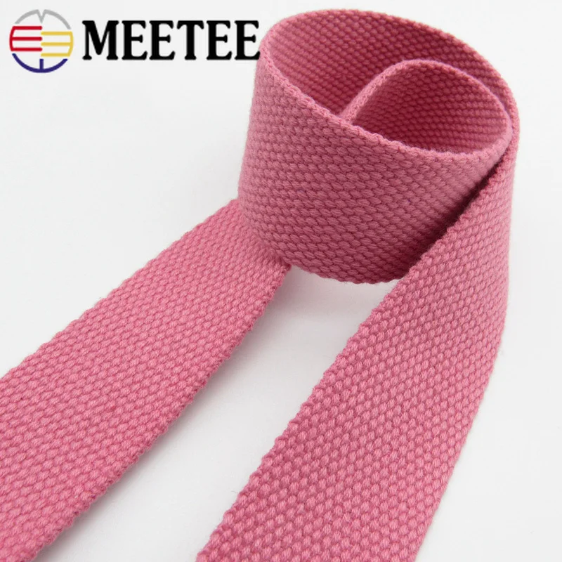 8 метров Meetee 32 мм толщиной 2 холст полиэфирная хлопчатобумажная тканая лента