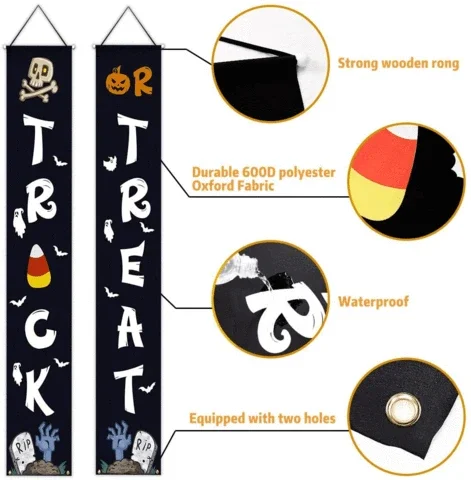 Дверные стены на Хэллоуин октябрьские ведьмы украшение для дома фокусы или