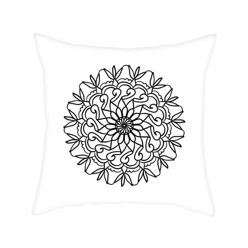 

Fuwatacchi Geometric patterns Cushion Cover snowflake Printed Throw Pillow Cover for Home Sofa Decor Pillowcases Funda Cojin