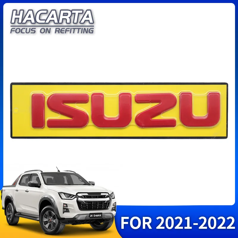 Для модели 2021-2022 Isuzu D-max передняя решетка с логотипом красными буквами наклейки
