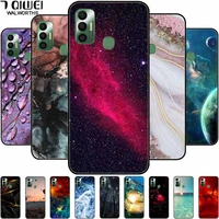 for tecno spark 7 case spark7 silicone soft space phone cover for tecno spark 7 7p 7t case tpu bumper spark7t protective printed