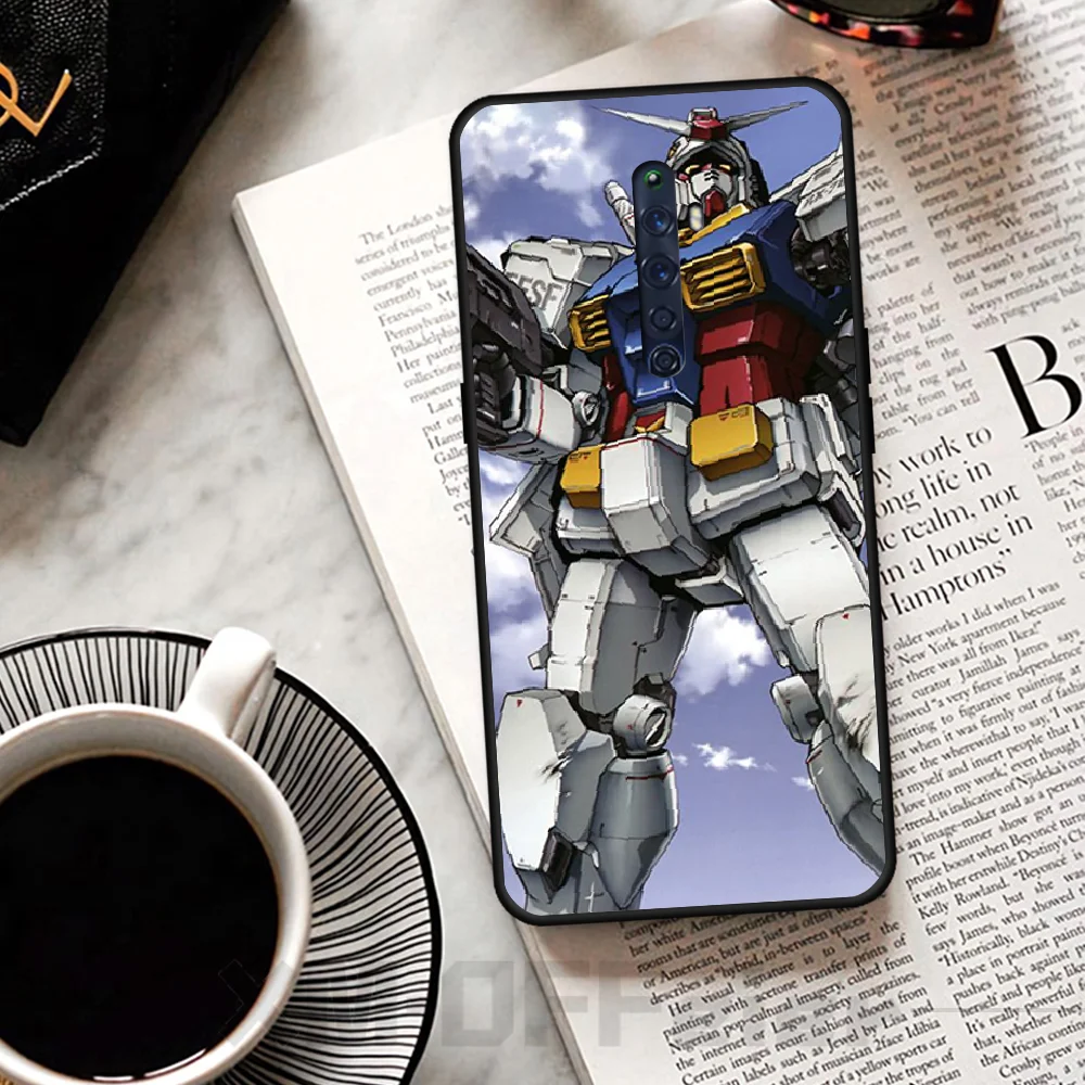 ByLoving Mobile Suit Gundam Soft black Phone Case For OPPO R9 R9S 9S PLUS 11 plus 11S 15 Normal 17 17pro | Мобильные телефоны и