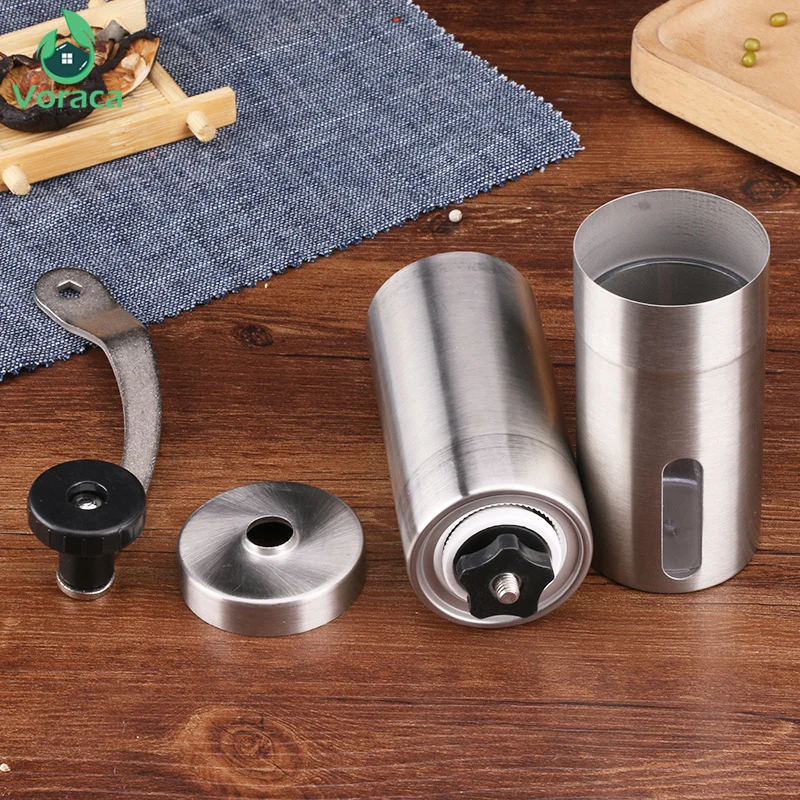 

Мини-кофемолка из нержавеющей стали, ручная мельница для кофейных зерен