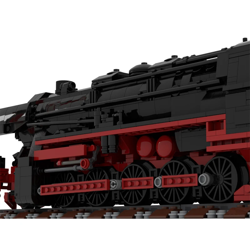 Конструктор паровоз MOC немецкий класс 52 80 паровой локомотив набор поезд Сборная