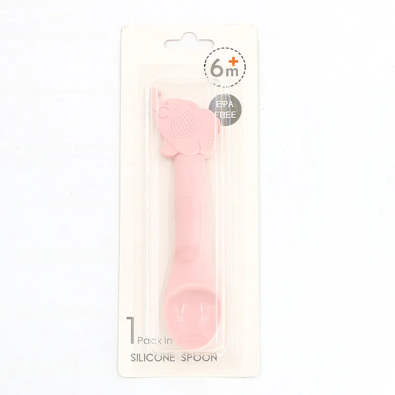 Ложка для кормления ребенка силиконовая без бисфенола ложки еды посуда малышей