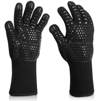 grill gloves oven gloves heat resistant up to 500%c2%b0c premium cooking gloves for grilling cooking baking and welding a pair