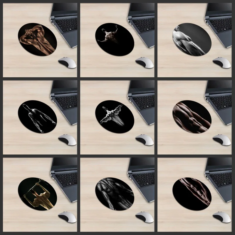 Коврик для мыши XGZ мужской пикантный однотонный коврик мышечной фитнеса гладкая