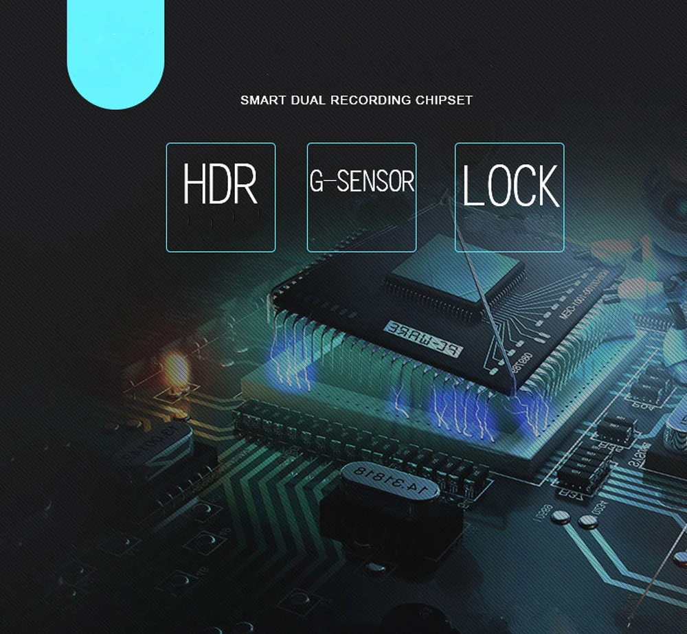 Автомобильный видеорегистратор с сенсорным экраном FHD1080 с двойным объективом, автомобильная видеокамера, зеркало заднего вида, g-сенсор