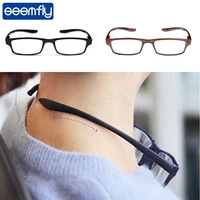 seemfly ultralight hanging stretch reading glasses men women anti fatigue hd presbyopia eyeglasses diopter 1 0 1 5 2 0 3 0 4 0