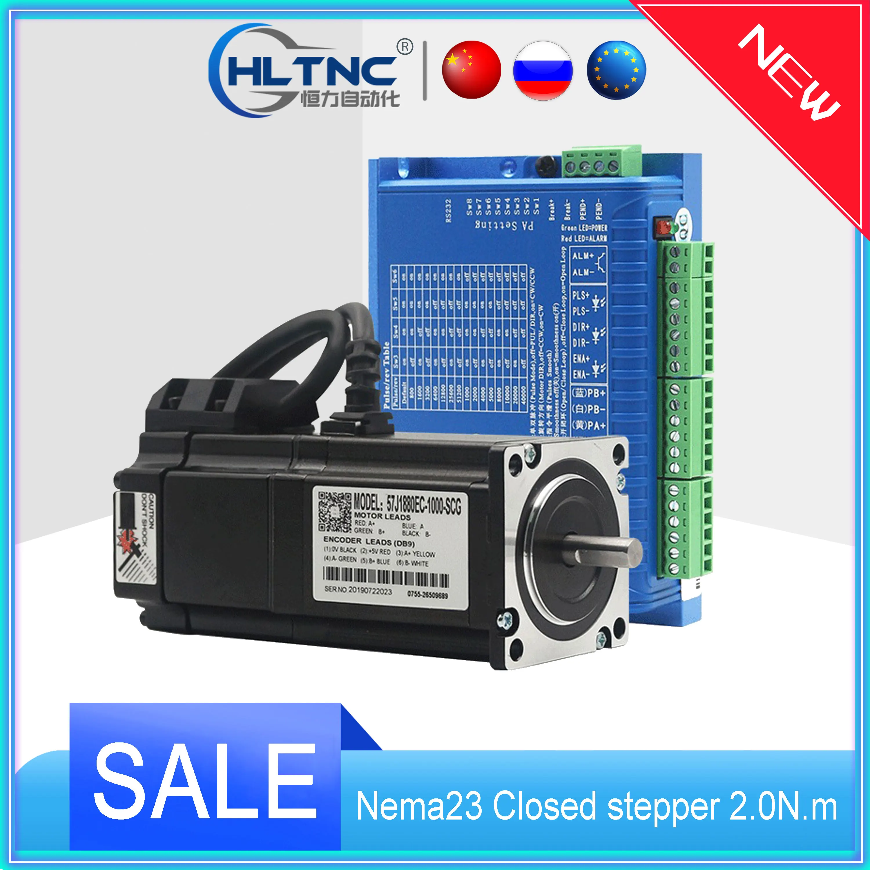 

Закрытый шаговый сервопривод Jmc Nema23 2,0 нм, 4 провода, унций-дюйм, D = 8 мм, Nema 23, 2,2 нм, с замкнутым циклом, для ЧПУ