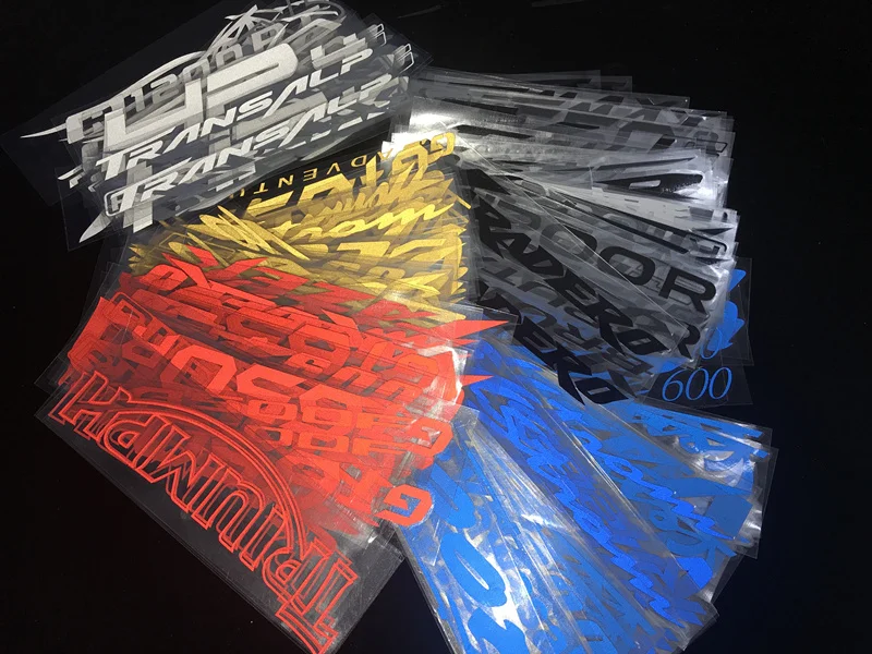 

hot sale Motorcycle Carbon black laser color reflective helmet sticker fit for FAZER400
