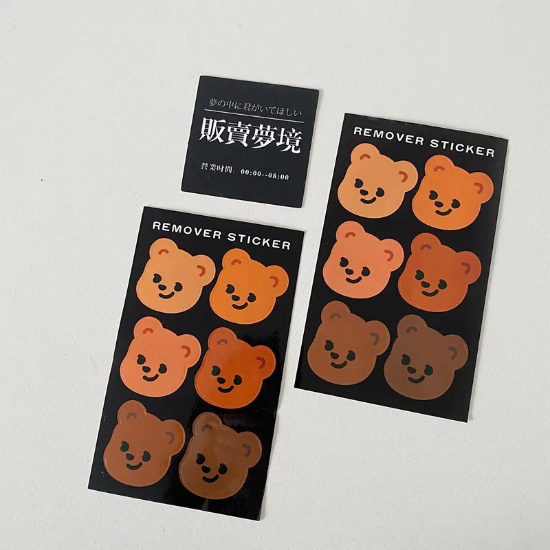 6 шт./лот мультяшный милый медведь Корея Ins наклейка сделай сам Скрапбукинг альбом