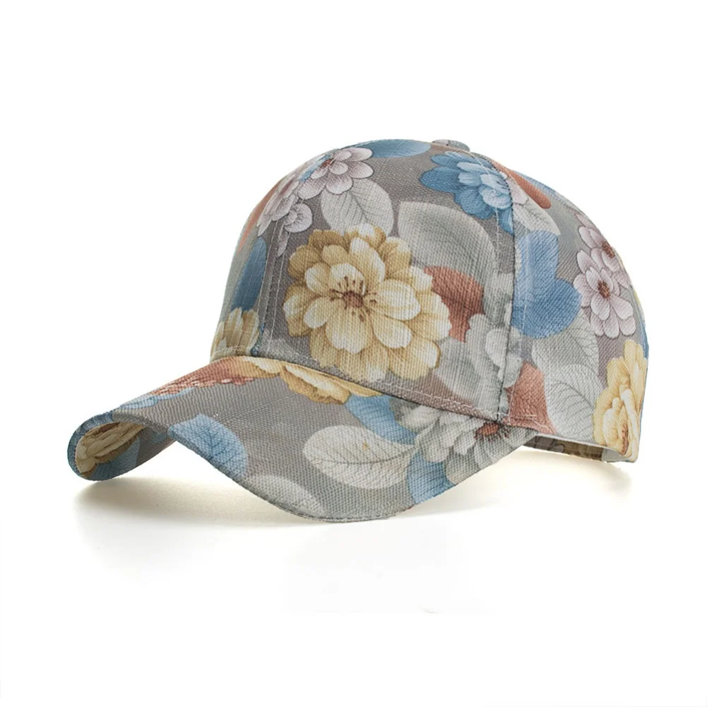 

Spring Summer Lace Printing Running Hiking Cap Men Women Outdoor Sport Adjustable Size Snapback Tide Hat
