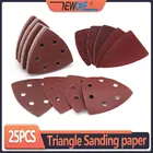 3,2 дюймов палец Треугольники шлифовальной бумаги 6080120180240 Грит для осциллирующего инструмента, шлифовка, полировка; шлифовка