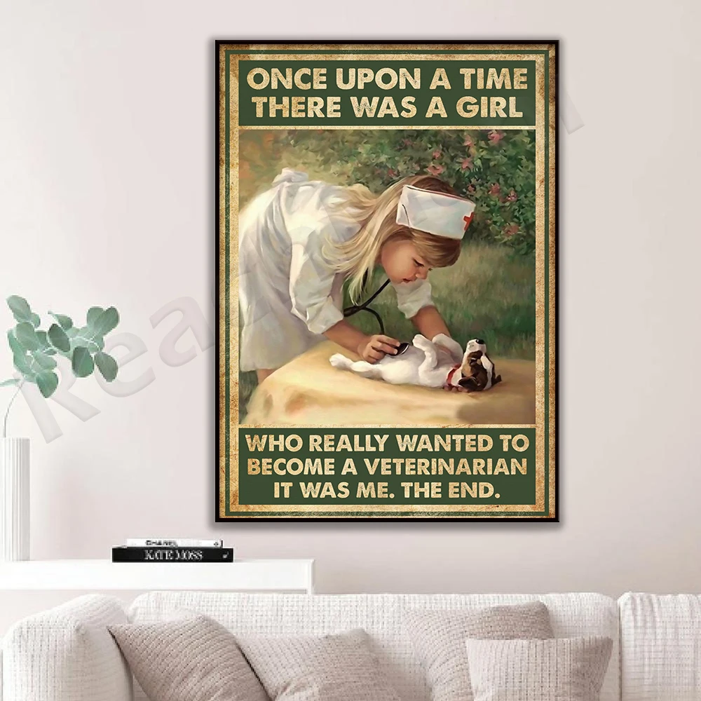 Раньше была девочка которая действительно хочет быть ветеринаром и это я. Постер