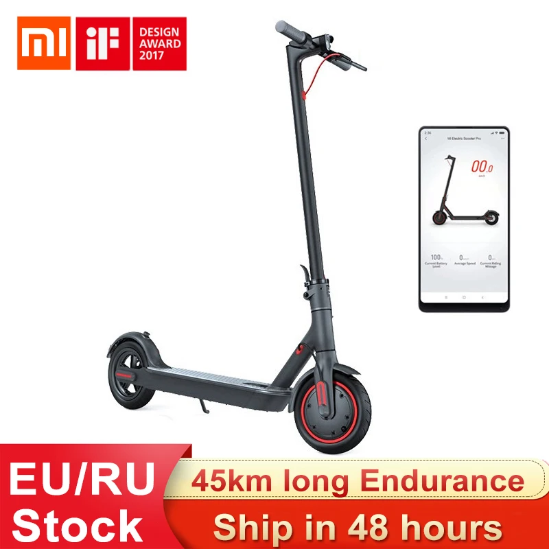 Глобальная версия Xiaomi Mijia M365 Pro Электрический скутер Smart скейтборд ХОВЕРБОРДА