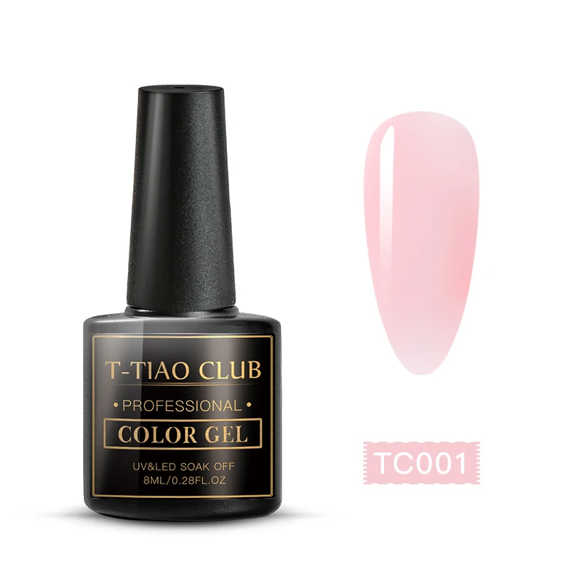 T-TIAO CLUB желе розовый гель лак для ногтей гель полупрозрачный гель лак замачиваемый дизайн ногтей УФ светодиодный гель лак здоровый цвет ногтей - Цвет: SS05065