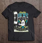 Графические утки искусство могучий из Анахайма Хоккей потертые спортивные для страны в стиле панк уличный сверхразмерный Tee аниме рукава для дома