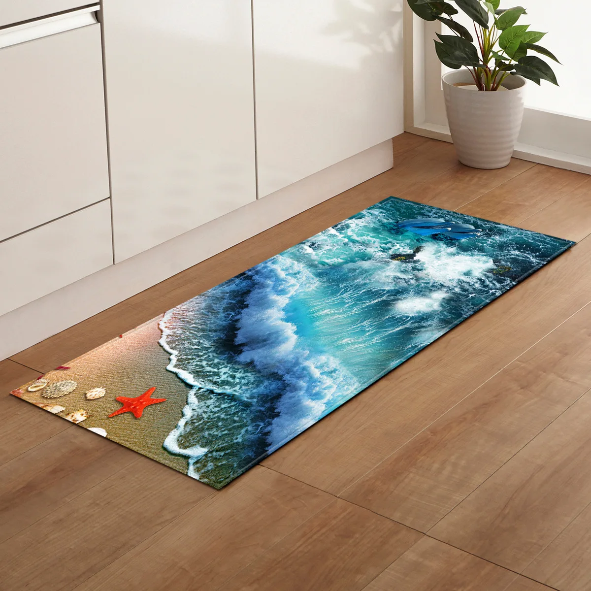 

Soft 3D Long Kitchen Anti-slip Mat Bath Carpet Floor Mat Home Entrance Doormat Living Room Floor Mats Kitchen Rug Bedroom