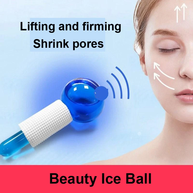 Women 2pcs Facial Massage Globe Cooling Ball Beauty Face Neck Tool Ice Hockey Energy Crystal | Красота и здоровье