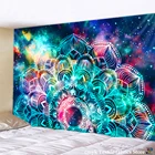 Гобелен с индийской мандалой, Настенный Коврик для песчаного пляжа, одеяло, палатка для кемпинга, матрас для путешествий, богемный коврик для сна, гобелены