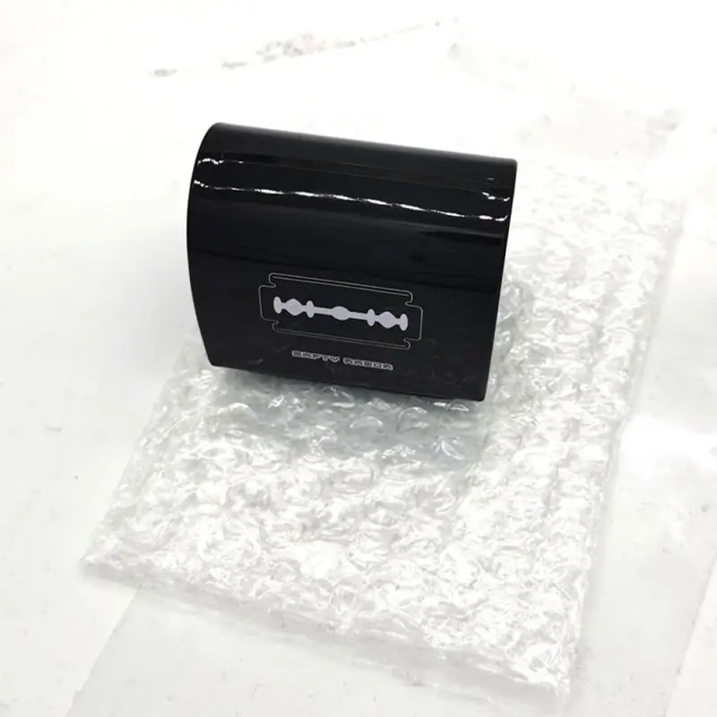 

1pc Mini Razor Blade Disposal Case Removable Bottom Blade Storage Box For Used Safety Razor Household Organizer Safe Guard