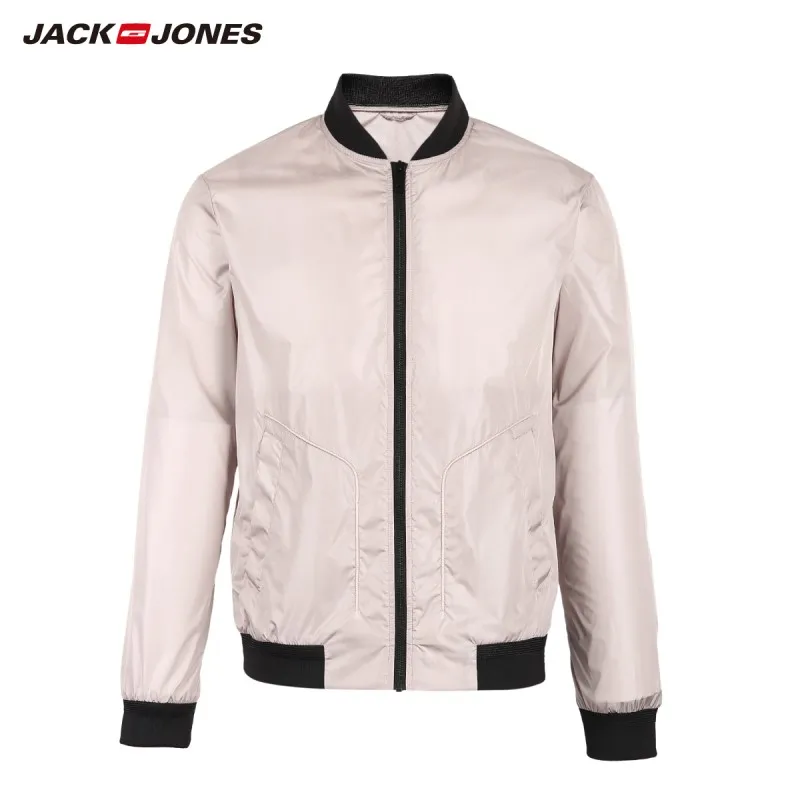JackJones Мужская куртка чистый цвет Бейсбол Воротник Водонепроницаемый