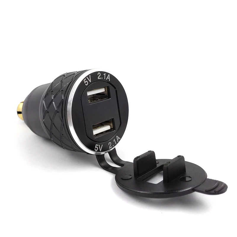 Алюминиевый сплав металлический корпус зарядное устройство с двумя USB портами