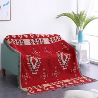 boho knitted chair sofa cover towel soft throw blanket lace slipcover luxury decor for bed bedspread outdoor beach sandy carpet