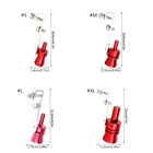 Универсальный автомобильный сигнал, 5 цветов, модифицированный сигнал, выхлопная труба автомобиля, турбо звуковой сигнал SMLXL