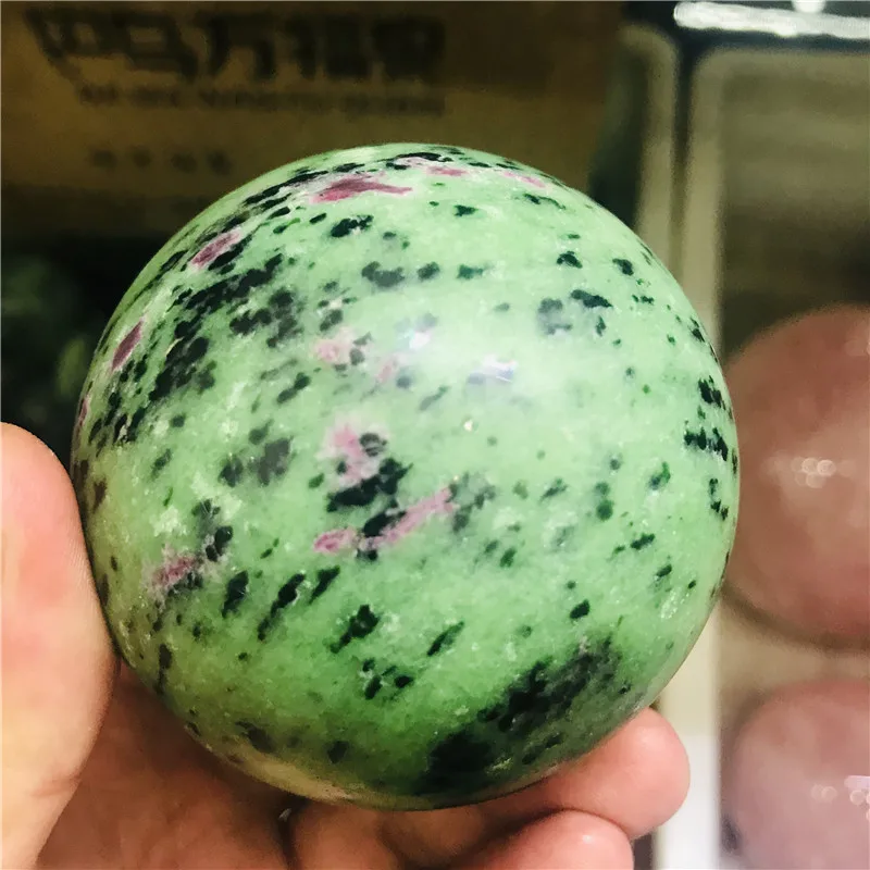 5 см натуральный красный и зеленый шар сокровищ кварцевый хрустальный