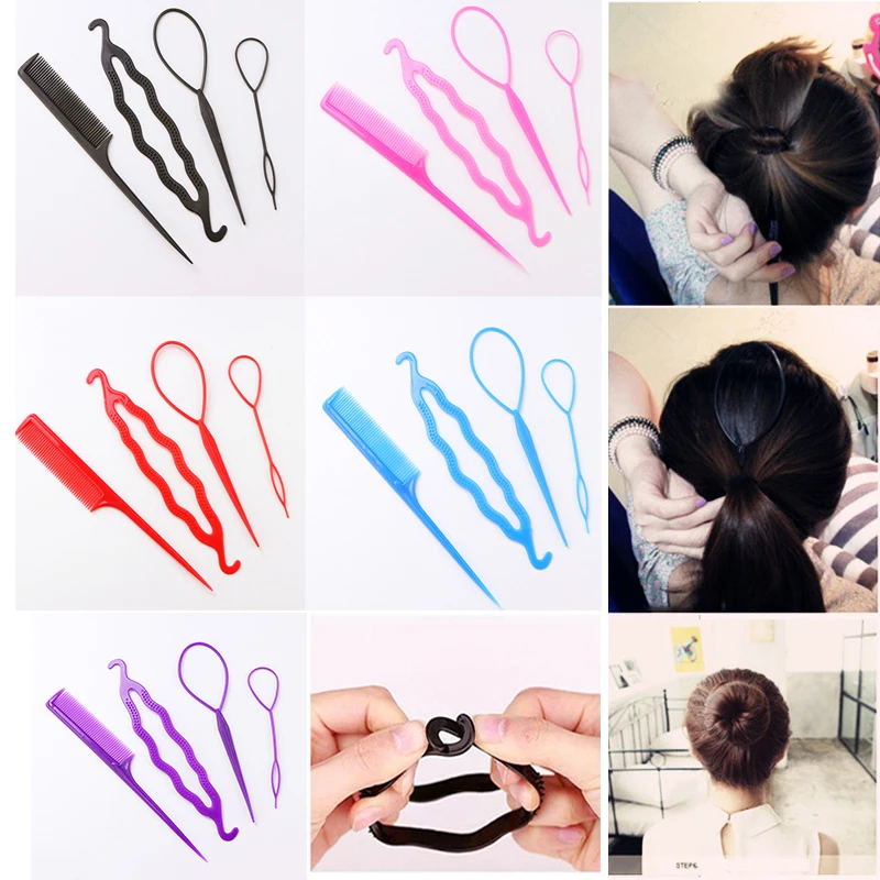 Инструменты для самостоятельной укладки волос бублик пучок чайник