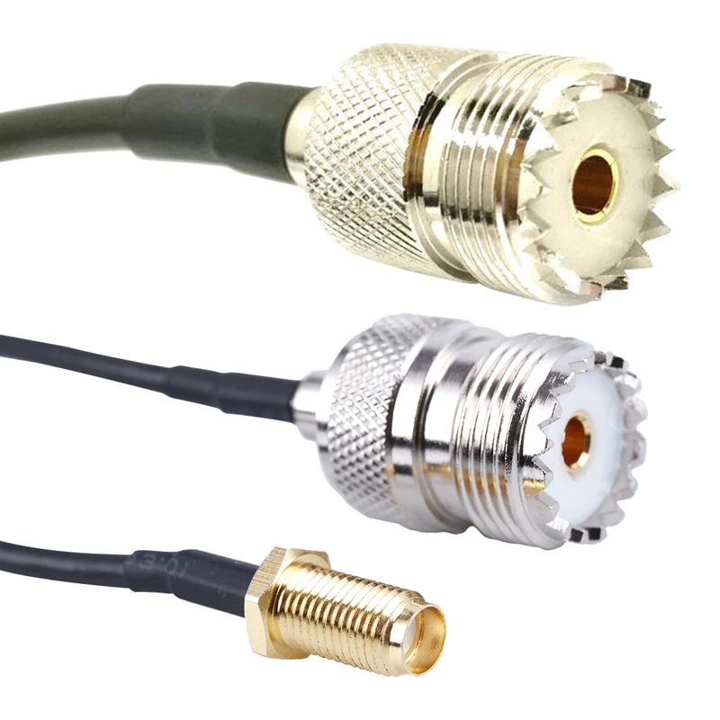 RF LMR200 SMA Male к UHF SO-239 Female коаксиальный антенный разъем 43 дюйма/3 6 футов/110 см и SO239 PL259