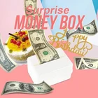 Копилка для торта, безопасное украшение, коробка для игрушек, механизм для банкнот, реквизит, креативный подарок на день рождения