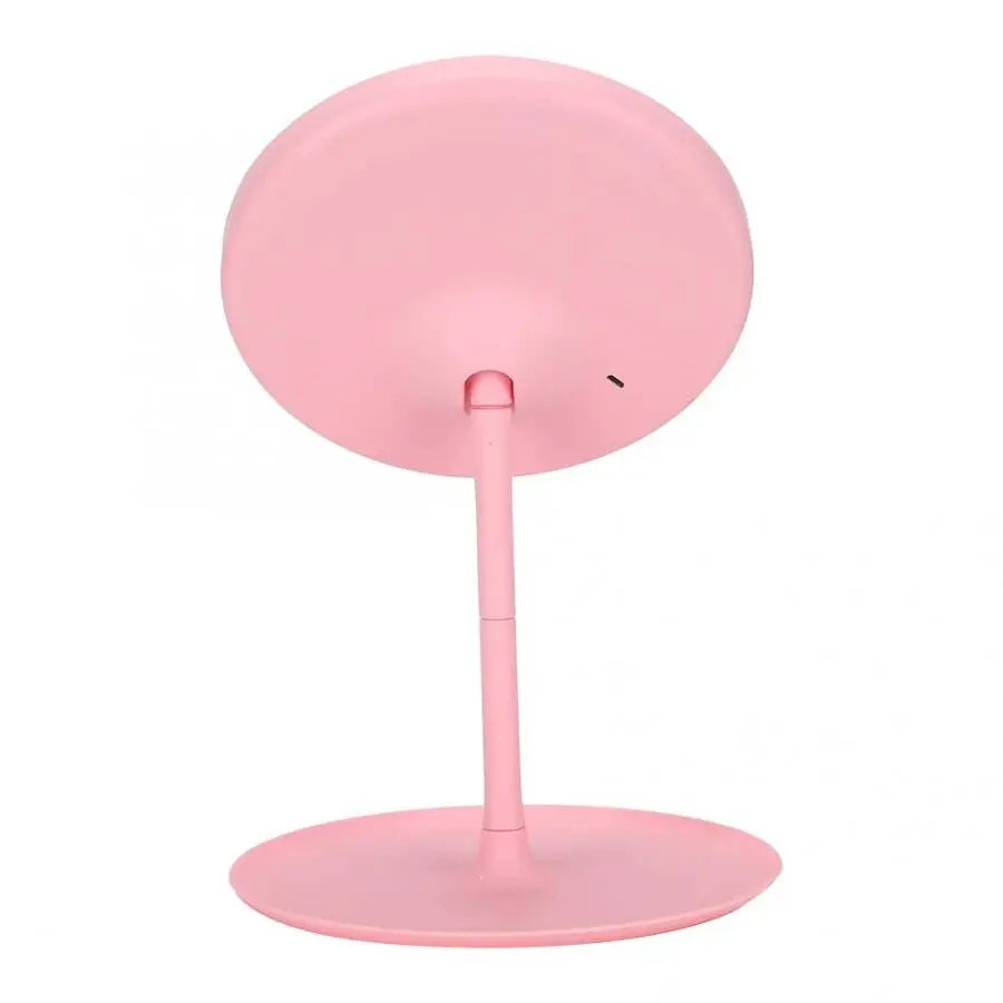 Led Mirror Portable USB Detachable LED Light Round Makeup Glass Travel Vanity with Base Lights | Красота и здоровье