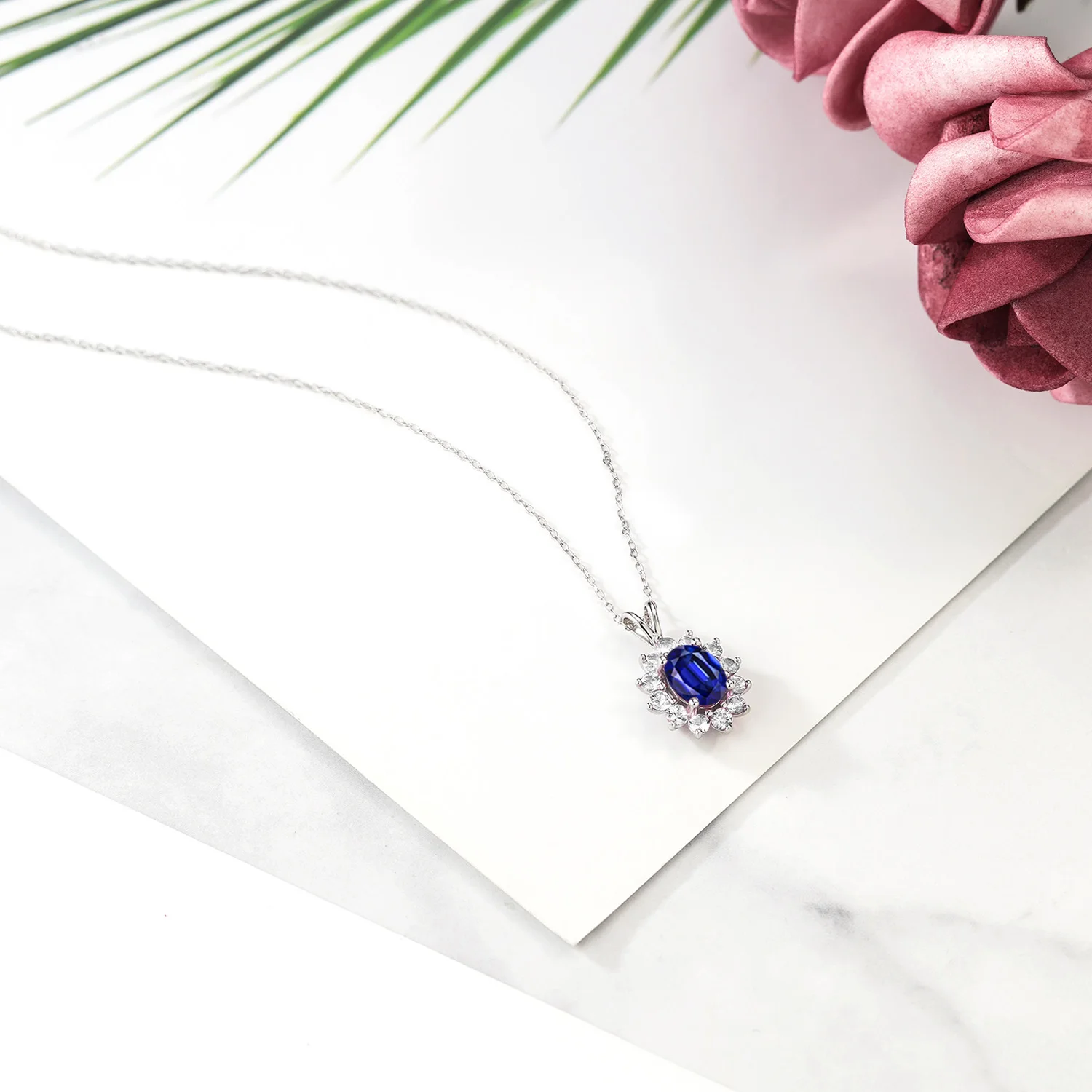 GemStoneKing Принцесса Диана кулон William 2 23 Ct ОВАЛЬНЫЙ натуральный синий Kyanite 925